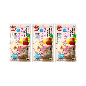マルカン　おててからあたえる　フルーツミックス　45g×3　小動物　おやつ　国産　毛玉ケア　関東当日便