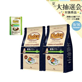 ニュートロ　猫　ナチュラルチョイス　穀物フリー　アダルト　サーモン　2kg×2袋＋デイリー　ディッシュ　アダルト　パウチ　おまけ付　関東当日便