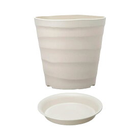 鉢　アップルウェアー　クラフトポット　35型　ホワイト　プレート付き　お一人様6点限り　関東当日便