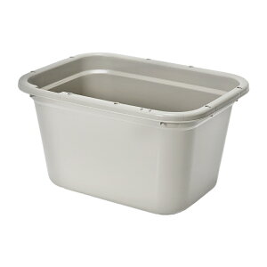 簡易梱包 角型タライ 60型 グレー 水抜栓付(約56L) チャームオリジナル お一人様5点限り 関東当日便