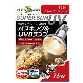 三晃商会　REPTIZOO　スーパーサンUV　75W　E26　爬虫類　ライト　紫外線　関東当日便