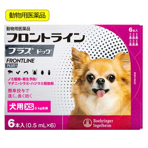 動物用医薬品 フロントラインプラス ドッグ XS 6本 動物用医薬品 関東当日便