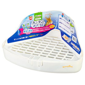 【8／15限定】当選確率2分の1！1等最大100％　マルカン　うさぎのカンタンおそうじトイレ　三角形W　吸水消臭セット