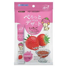 フォーキャンス　ぺろっとペットデザート　いちご　15g　7本　関東当日便