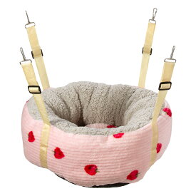 fuu　吊るせるベッド　サークルハンモック　いちご　小　デグー　チンチラ　ベッド　関東当日便