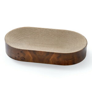 猫用 爪とぎ 猫壱 バリバリボウルXL オーバル ダークブラウン 関東当日便