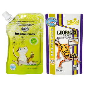 プロバグズピューレ フルーツ&ミルワーム 80g+キョーリン レオパゲル 60g 関東当日便
