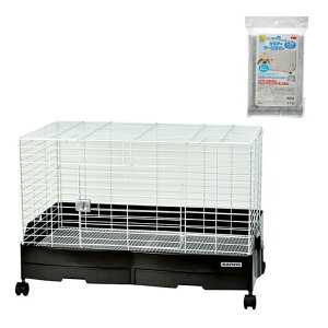 うさぎケージ 三晃商会 イージーホームエボ80BK WS(81×50.5×55cm) クリアケージカバー付 お一人様1点限り 関東当日便