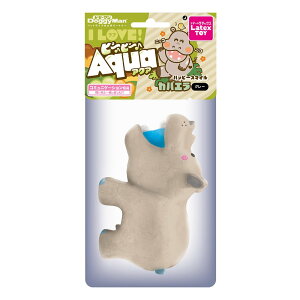 ドギーマン ラテックストイ I LOVEピーピーアクア カバエラ グレー 関東当日便