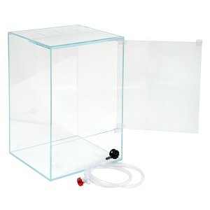 アクロ スーパークリア パルダリウムケージ 30×30×45cm 前面排水仕様 ドレインセット 関東当日便