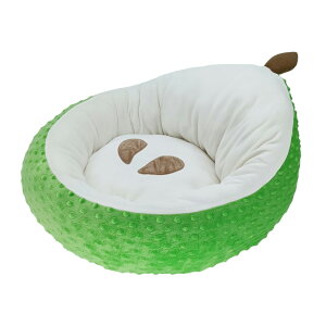 アウトレット品 犬 猫 ベッド トロピカルなラウンドベッド M 洋ナシ 訳あり 関東当日便