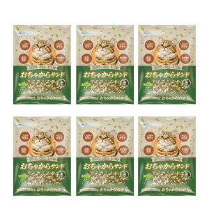 猫砂 サンメイト おからとお茶のネコ砂 おちゃからサンド 6L×6 お一人様1点限り 関東当日便