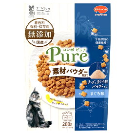 キャットフード　コンボ　ピュア　キャット　まぐろ味・チーズ＆まぐろ節パウダー仕立て　200g　関東当日便
