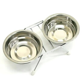 ドギーマン　ステンレス食器　カタカタ鳴らないツインディッシュ　S　関東当日便