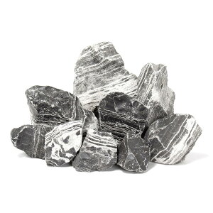 形状お任せ 黒閃石 サイズミックス 5kg 45cm水槽向け アクアリウム レイアウト素材 関東当日便