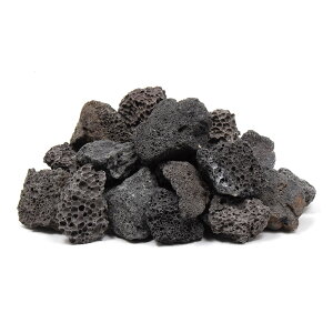 形状お任せ 黒溶岩石 粒サイズミックス 1kg アクアリウム レイアウト素材 関東当日便