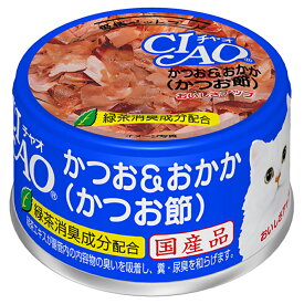 いなば　CIAO　チャオ　ホワイティ　かつお＆おかか（かつお節）　85g×24缶　キャットフード　CIAO　チャオ　関東当日便