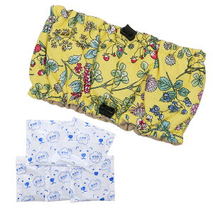 アウトレット品 犬用クールバンド 花柄模様 L 中型犬〜大型犬用 1個 取説有 保冷剤5個付き 訳あり 関東当日便