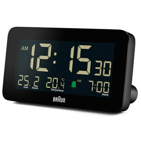 BRAUN ブラウン クロック BC10B 目覚まし時計 置時計 温度計 カレンダー アラーム 卓上 Digital Clock デジタルクロック