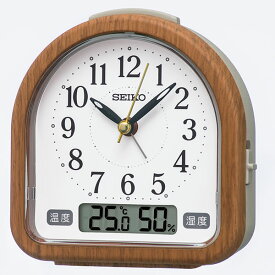 【正規品】SEIKO セイコー クロック KR513B 目覚まし時計 置時計 温度計 湿度計 スタンダード