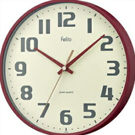 【正規品】NOA ノア精密 クロック FEW182 R-Z 掛け時計 Felio フェリオ チュロス レッド