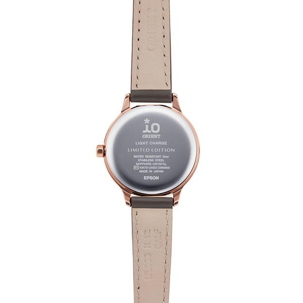 【国内正規品】ORIENT オリエント 腕時計 RN-WG0422S レディース iO イオ Natural & Plain ナチュラル＆プレーン  キャラメルマキアート ソーラー (ライトチャージ) | CHANGE