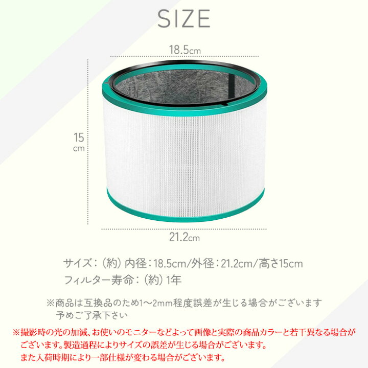 楽天市場】ダイソン 交換用フィルター フィルター Pure シリーズ hp ヨシダユニポア交換用フィルター3個