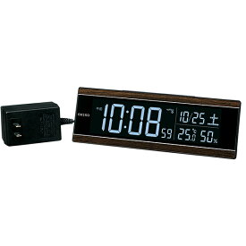 【正規品】SEIKO セイコー クロック DL306B 電波置時計 温湿度計 デジタル時計