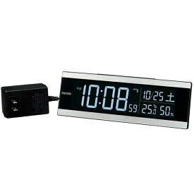 【正規品】SEIKO セイコー クロック DL306S 電波置時計 温湿度計 デジタル時計