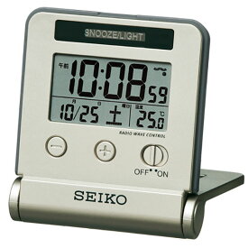 【正規品】SEIKO セイコー クロック SQ772G 電波時計 置時計 トラベラ