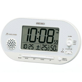 【正規品】SEIKO セイコー クロック SQ795W デジタル電波目覚まし時計 温湿度計