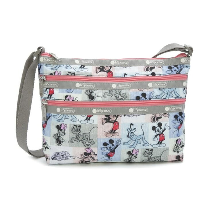 楽天市場 Lesportsac レスポートサック 3352 G786 Os レディース ショルダーバッグ Quinn Bag Mickey Patchwork ディズニー ミッキ マウス コラボ Change