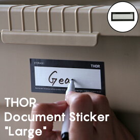 【 THOR / Document Sticker "Large" 】 ソー ステッカー ラージ コンテナ ボックス BOX 収納 キャンプ アウトドア シール ロゴ ストレージ