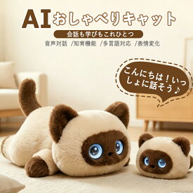 ＼楽天ランキング人気急上昇中／AIペット ぬいぐるみ ChatGPT搭載 おしゃべり 電子ペット 66言語対応 日本語 英語学習 知育玩具 子供 高齢者 見守り 癒し コミュニケーション ロボット Type-C充電 プレゼント 敬老の日 誕生日 クリスマス