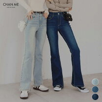楽天市場】フレアパンツ デニム（ウェストの締め方ゴム）の通販