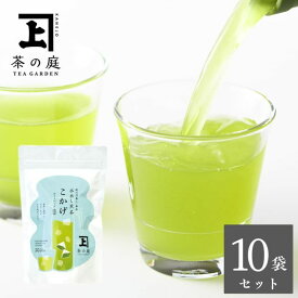 ティーバッグ 水出し煎茶 こかげ 10袋セット お茶 深蒸し茶 掛川茶 静岡茶 日本茶 一番茶 高級茶 高級 煎茶 緑茶 ティーパック ティーバッグ 高品質 日本産 国産 普段使い 自宅用 自家用 ホット アイス 水出し 冷茶