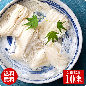【2セット以上でおまけ付き】1000円ポッキリ 長崎特産 島原手延べ そうめん 素麺 10束入り 約7人前 保存食 非常食 ご家庭用 メール便 送料無料 プチギフト らーめん 誕生日 ホワイトデー