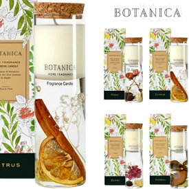 アロマキャンドル BOTANICA ボタニカ ロングキャンドル ローズ シトラス ベリー ハーバル 全4種 キャンドル ルームフレグランス ハーバリウム インテリア かわいい 雑貨 アロマ おしゃれ ギフト プレゼント 誕生日 父の日