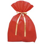 セルフラッピング袋（超BIG巾着 赤）【あす楽】ギフト包装 クリスマス包装 プレゼント 出産祝い ササガワ ソフトバッグ