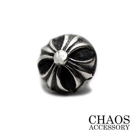 【直径12mm】ゴシッククロス クロスボール コンチョ 十字クロス SSサイズ 1個 小型コンチョ スターリングシルバー シルバー925 かっこいい カスタムパーツ トラッカー ウォレット ライダース ジャケット 飾りボタン ベルト