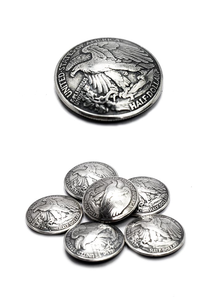 楽天市場】【送料無料】本物 50セントコイン使用 ハーフダラー銀貨 