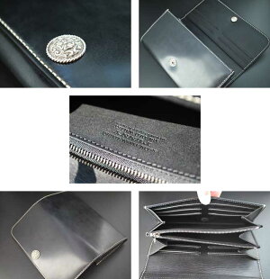 ファニー/FUNNY≪TRIFORDWALLET/トライフォードウォレットコードバン/ブラック≫長財布/ウォレット/日本製/革財布/牛革/本革/革財布/メンズ【レザーウォレット専門店】【送料無料】【楽ギフ_包装】