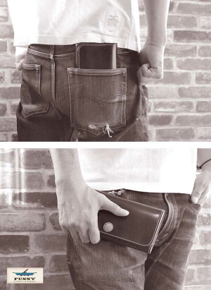 ファニー/FUNNY≪TRIFORDWALLET/トライフォードウォレットコードバン/ブラック≫長財布/ウォレット/日本製/革財布/牛革/本革/革財布/メンズ【レザーウォレット専門店】【送料無料】【楽ギフ_包装】