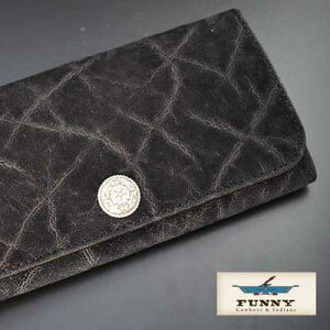 ファニー/FUNNY≪TRIFORDWALLET/トライフォードウォレットエレファント/ブラック≫長財布/ウォレット/日本製/革財布/牛革/本革/革財布/メンズ【レザーウォレット専門店】【送料無料】【楽ギフ_包装】
