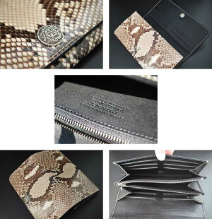 ファニー/FUNNY≪TRIFORDWALLET/トライフォードウォレットダイヤモンドパイソン/ナチュラル≫長財布/ウォレット/日本製/革財布/牛革/本革/革財布/メンズ【レザーウォレット専門店】【送料無料】【楽ギフ_包装】