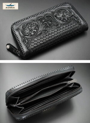 FUNNY/ファニー≪チャーリーズウォレット/CHARLIE'SWALLET≫≪クラフト/ブラック≫FUNNY/長財布/本革【レザーウォレット専門店】【送料無料】【売れ筋】【楽ギフ_包装】