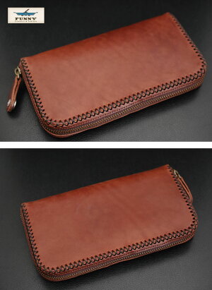 FUNNY/ファニー≪チャーリーズウォレット/CHARLIE'SWALLET≫≪アメリカンブライドルレザー/ブラウン≫FUNNY/長財布/本革【レザーウォレット専門店】【送料無料】【売れ筋】【楽ギフ_包装】