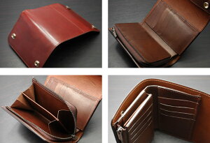 FUNNY/ファニー財布≪オリジナル・ビルフォードグラブコードバンブラウン≫財布/長財布/ミディアムウォレット/ライダースウォレットレザーウォレット【楽ギフ_包装】【送料無料】