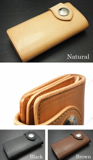 【送料無料】LFW-703LeatherWorksオリジナル北米産最高級サドルレザーロングウォレット革財布