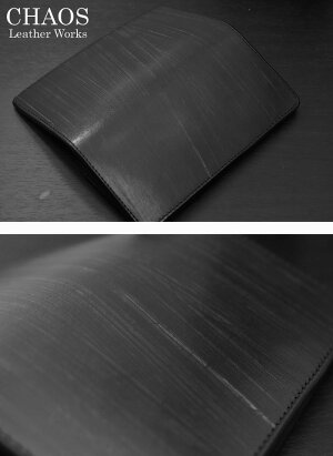 長財布メンズ革財布≪レザーワークスカオスLeatherWorksCHAOSハンドメイドロングウォレットHN壱式UKブライドルレザーブラック≫本革ウォレット日本製【牛革本革【楽ギフ_包装】【送料無料】